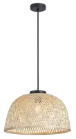 RABALUX Rattan, visilica, crna metalna E27 1x25W, IP20