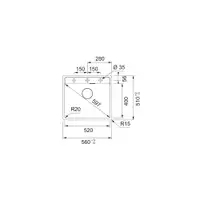 FRANKE MRG 610-52 TL A - crna 114.0658.293