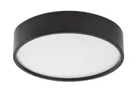 RABALUX Larcia, crna plasticna LED plafonjera , 19W 1000lm-1900lm, 4000K, IP44