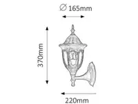RABALUX Milano spoljna zidna lampa  60W staro zlato IP43 2