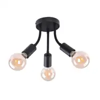 RABALUX Almus plafonska lampa E27 3x60W crna