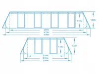 BESTWAY Steel Pro MAX 4.12m x 2.01m x 1.22m Set