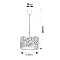 RABALUX Hanka visilica E27 40W,belo 2
