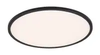 RABALUX Ezio, LED plafonjera dimabilna 18W, 1400lm, 3000K, 29cm, IP20, plastika/crni prsten