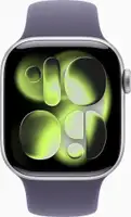 APPLE Watch S11 GPS 46mm Silver Aluminium Case with Purple Fog Sport Band - M/L meva4rk/a