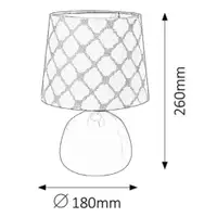 RABALUX Ellie stona lampa E14 max 40W svetlo roze
