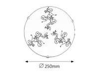RABALUX Bloomy plafonjera D25 E27 60W, belo