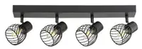 RABALUX Aberama, plafonska lampa, crna plasticna E14 4x10W, IP20