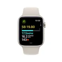 APPLE Watch SE2 v2 GPS 44mm Starlight Alu Case with Starlight Sport Band - M/L mre53se/a