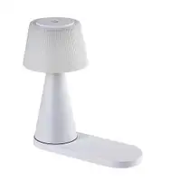 RABALUX Zavier,stona punjiva bela, wireless punjac za mobilni, dimabilna, LED, 3000-5000K, 26cm, (trajanje baterije 6h)