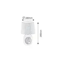 RABALUX Dorka keramicka stona lampa E14 1x40W, braon