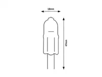 RABALUX SMD LED sijalica, frosted, plastic, G4, 140lm, 2W, 40