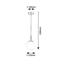 RABALUX Togo,hromirana metalna visilica, E14 1x40W IP44