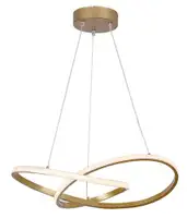 RABALUX Castiel LED visilica zlatna 36W 3000K 56x35cm podesiva