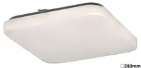 RABALUX Rob plafonjera LED 20W 4000K, bela cetvrtasta 28x28cm