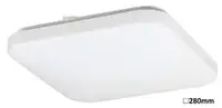 RABALUX Rob plafonjera LED 20W 4000K, bela cetvrtasta 28x28cm