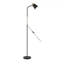 RABALUX Azim, crna metalna podna lampa, E27 1x40W, L40cm