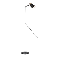 RABALUX Azim, crna metalna podna lampa, E27 1x40W, L40cm
