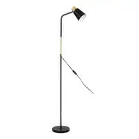 RABALUX Azim, crna metalna podna lampa, E27 1x40W, L40cm