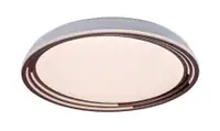 RABALUX Valter, LED plafonjera dimabilna, 36W, 3000K, braon/bela, precnik 52cm