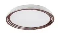 RABALUX Valter, LED plafonjera dimabilna, 36W, 3000K, braon/bela, precnik 52cm