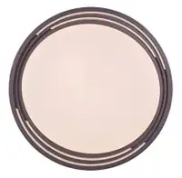 RABALUX Valter, LED plafonjera dimabilna, 36W, 3000K, braon/bela, precnik 52cm