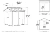 KETER Newton plus wide 7x7 5 braon