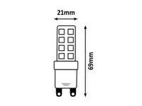 RABALUX Sijalica SMD LED G9 8W 800lm 4000K