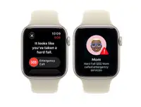 APPLE Watch SE3 v2 GPS 40mm Starlight Aluminium Case with Sand Sport Band - M/L mjkw4rk/a