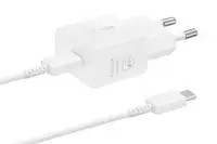 SAMSUNG 25W Power Adapter USB-C + Cable White EP-T2510-XWE