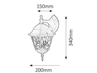 RABALUX Haga spoljna zidna lampa E27 60W staro zlato IP44