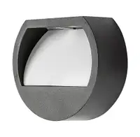 RABALUX Narmada spoljna solarna zidna lampa crna plasticna lampa sabelim lasticnim 0,5W 13lm 4000K