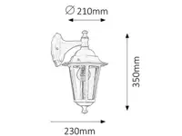 RABALUX Velence spoljna zidna lampa E27 60W wht IP43