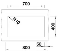 BLANCO SUBLINE 700-U VULKAN SIVA 527356