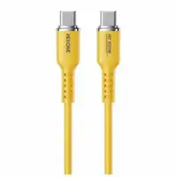 WEKOME Kabl 3.1 USB tip C M/M 1.2m, za Superbrzo punjenje 100W/480Mbps, Silicon Soft, zuti WDC-11