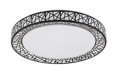 RABALUX Nilin, LED plafonjera 48W, 3400lm, CCT 3000-6500K, 49cm,  daljinski, dimabilna, crna metal
