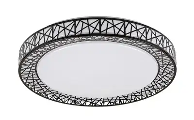 RABALUX Nilin, LED plafonjera 48W, 3400lm, CCT 3000-6500K, 49cm,  daljinski, dimabilna, crna metal