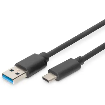 DIGITUS Kabl USB-C na USB-A 1m crni