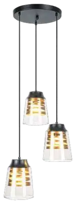 RABALUX Zenaida,visilica E27 3x60W,m.