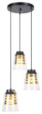 RABALUX Zenaida,visilica E27 3x60W,m.