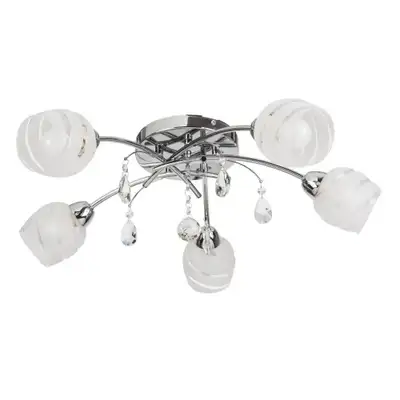 RABALUX Melissa plafonska lampa E14 5x max60W hrom