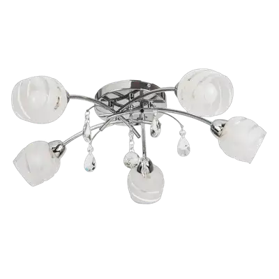 RABALUX Melissa plafonska lampa E14 5x max60W hrom