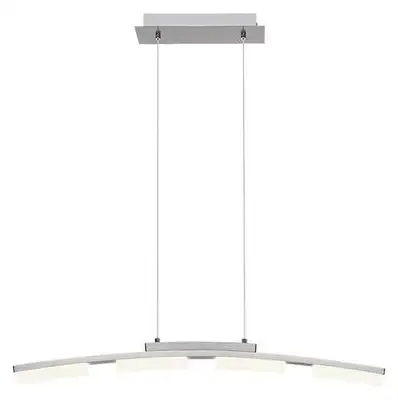 RABALUX Eucalyptus, LED visilica, 20W, 3000K, dimabilna touch, hrom