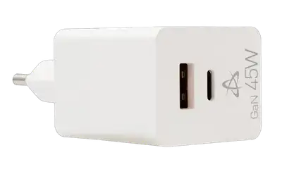 S-BOX HC 45, USB-A, USB-C, 45W GAN Home Charger