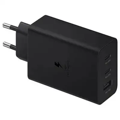 SAMSUNG 65W Power Adapter 2x Type-C + USB-A Black EP-T6530-NBE