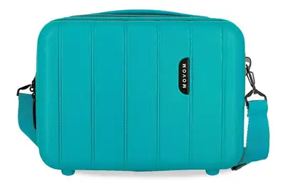 MOVOM WOOD ABS Beauty case tirkizna