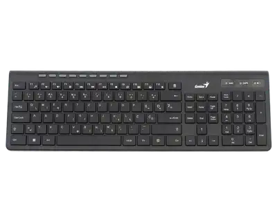 GENIUS SlimStar 7230,US,BLK,2.4GHZ,KB