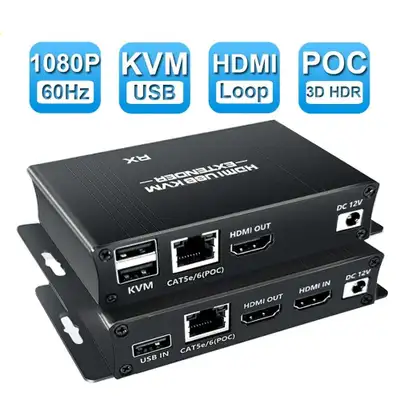 KETTZ KT-HDEX60M HDMI KVM USB Extender Cat5e / 6 / 7