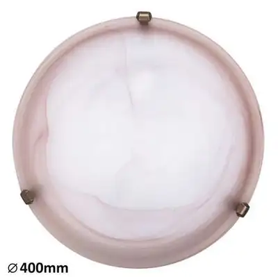 RABALUX Alabastro plafonjeraD40 E27 2x60Wtbco / bronza