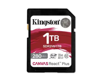 KINGSTON SDR2V6 1TB 1TB SDXC UHS-II 280R / 150W U3 V60